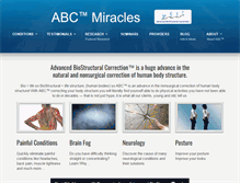 Tablet Screenshot of abcmiracles.com